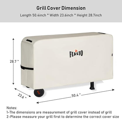 Three-Shelf Movable Food Prep and Work Cart Table, Home and Outdoor Multifunctional Stainless Steel Table Top Worktable on Two Wheels, L39.5''x W25.6''x H33'', Cover Included