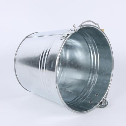 3pcs Large Capacity Iron Ash Bucket with Handle Storage Container for Fireplace Grill BBQ and Outdoor Use