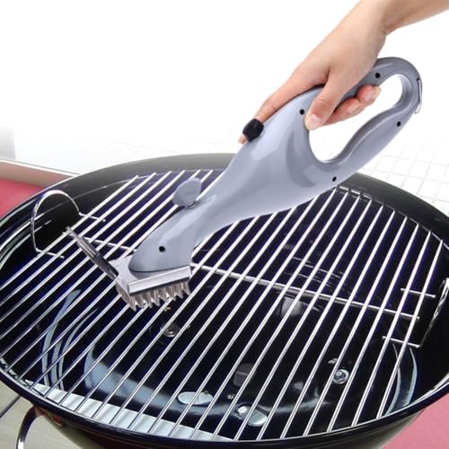 BBQ Grill Steam Brush with Scraper - Image 2