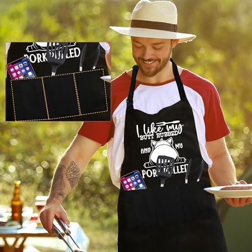 Grilling Aprons for Men, Cnavas Corss Back - Image 3