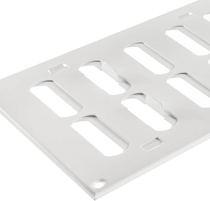 Repa Market 12" x 6" Inch (Outer Dimensions) White Adjustable Air Vent Cover - Galvanized Steel HVAC AC Vent Cover Register - Wall, Ceiling Vent Covers, Toe Kick Vent Cover - Return, Intake Air Grille
