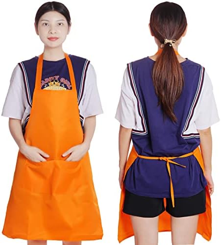 Fengek 8 Pcs Bib Apron for Unisex Colorful Kitchen Apron Bulk - Image 5
