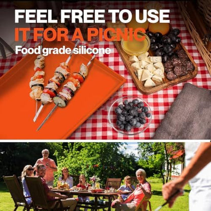 36" Upgraded Extra-Thick Silicone Griddle Mat - Image 6