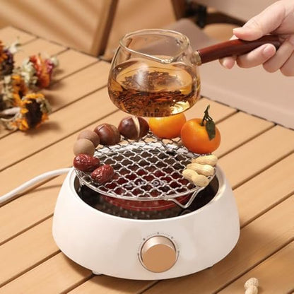 8 Inch Round Cooking Rack with 3 Legs, Stainless Steel Stackable Barbecue Wire - Image 6