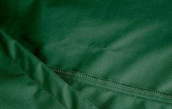 Eevelle Meridian Patio Oval Table Set Cover with Marine Grade Fabric - Outdoor Table Cover - Furniture Set Covers for Dining Table - Easy to Install - (25.5"H x 128"L x 90"W, Hunter Green)