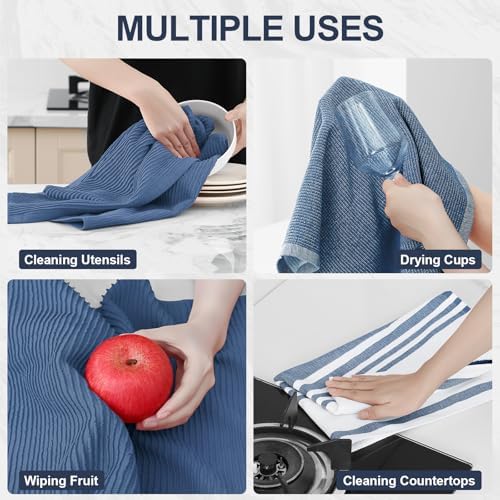 Homaxy Cotton 380 GSM Premium Kitchen Towels, 6 Pack - Image 4