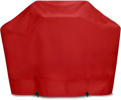 Eevelle Meridian Patio BBQ Grill Cover for Outdoor Grill - Marine Grade Fabric - Durable - Waterproof Covers - All-Weather Protection Barbeque Gas Grill Cover – (48" H x 70" W x 24" D, Red)