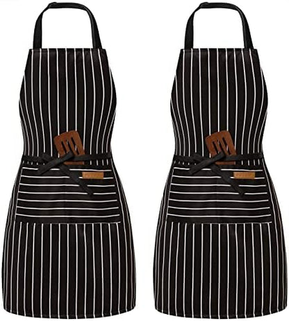 BeLuyi 2 Pack Adjustable Bib Apron by BELUYI