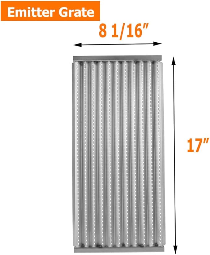 17" Grill Emitter for Charbroil Tru Infrared 3-Burner 463355220 463242516 463242515 466242515 463342420 463243016 463367016 463346017 466242516 466242615 Grill Replacement Parts G466-2400-W1