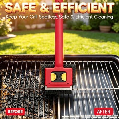 Steam Grill Brush, Bristle-Free BBQ Grill Cleaning Brush - Image 4