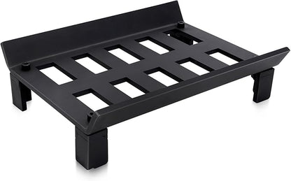 STBoo Fireplace Grate 13inch - Wood Stove Grates Heavy Duty | Fireplace Log Holder | Firewood Log Burning Wrought Iron Rack | Fire Pit Tray for Indoor Chimney Hearth & Outdoor Kindling Tool
