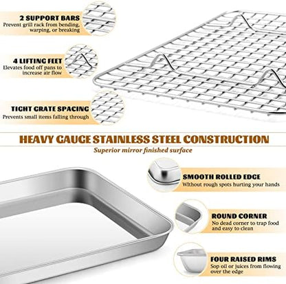 Stainless Steel Baking Sheet - Image 3