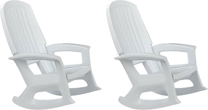 Rockaway Heavy Duty All Weather Rocking Chair, 2 Pack | Polyethylene Outdoor by Semco
