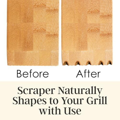 Totally Bamboo Bristle-Free Bamboo BBQ Grill Scraper - Image 4