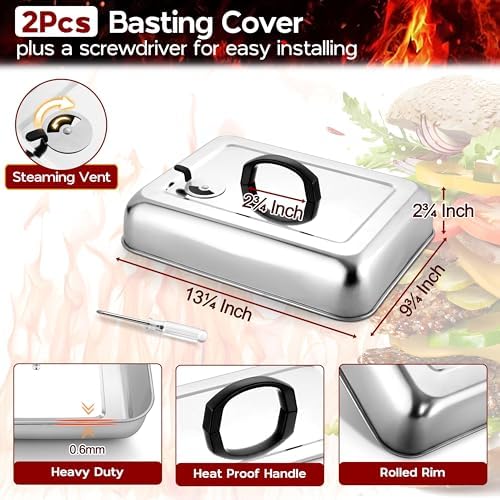 Onader 13 x 9 Inch Rectangular Basting Cover - Image 2