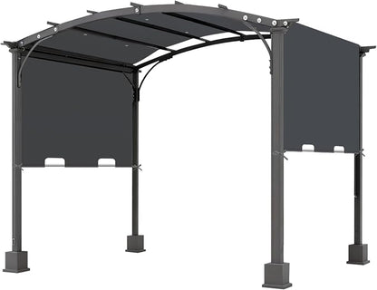 85x208 in Pergola Shade Cover for Steel Pergola L-PG080PST | Grey, Cover Only by Bringingjoytoyourhomelife