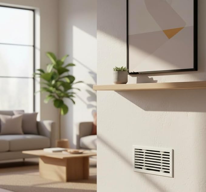 Premium 10" X 6" [Duct Opening] Linear Aluminum Bar Return Air Grille - White - White [Outer Dimensions: 12"W x 7"H] – for Ceiling, Wall Use