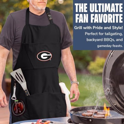 NCAA College Sports Grilling Apron | Bottle Opener and Insulated Beverage - Image 2