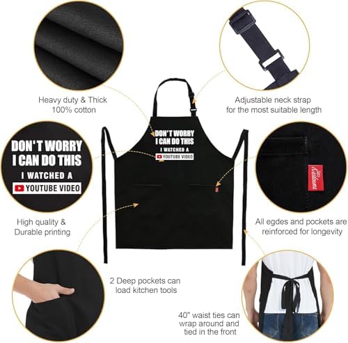 Kaidouma Funny Cooking Aprons for Women Men - Image 2