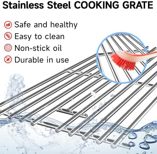 15'' x 22.5'' Stainless Steel Grill Cooking Grid Grate - Image 6