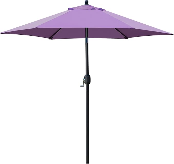 Sunnyglade 7.5' Patio Umbrella Outdoor Table Umbrella Tilt Crank Purple | by Sunnyglade