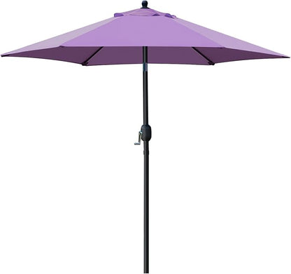 Sunnyglade 7.5' Patio Umbrella Outdoor Table Umbrella Tilt Crank Purple | by Sunnyglade