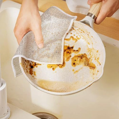 Multipurpose Wire Dishwashing Rags, 2024 New Scrubbing Wire Dishwashing Rags - Image 6