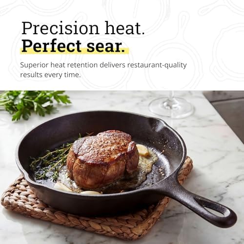 Lodge Pre-Seasoned Cast Iron Skillet, 6.5 Inches - Image 4
