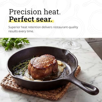 Lodge Pre-Seasoned Cast Iron Skillet, 6.5 Inches - Image 4