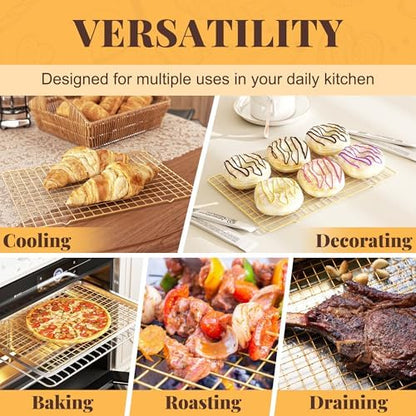 2 PCS Grid Wire Baking Cooling Racks - Image 6