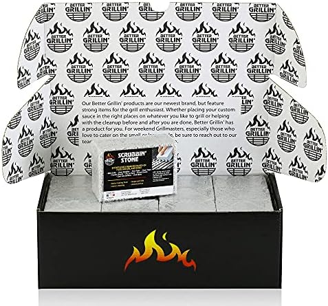 Better Grillin Scrubbin Stone Grill Cleaner-Scouring Brick/Barbecue Grill by BETTERGRILLIN