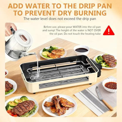 Electric Indoor Grill 1500W -2 in 1 Smokeless Indoor Grill - Image 5