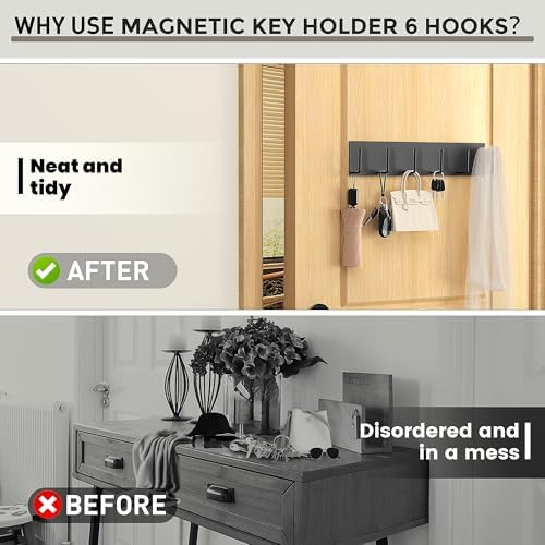 Magnetic Key Holder for Wall, Magnetic Key Hook - Image 5