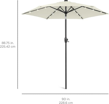 Best Choice Products 7.5ft Solar Umbrella LED Lighted Patio Umbrella, Table - Image 7