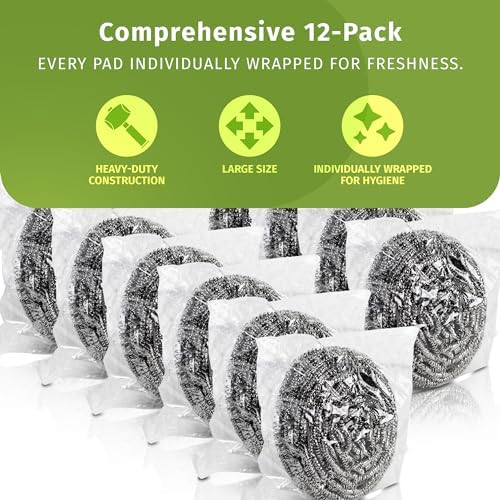 VELORA Stainless Steel Cleaner Scouring Pads - Image 3