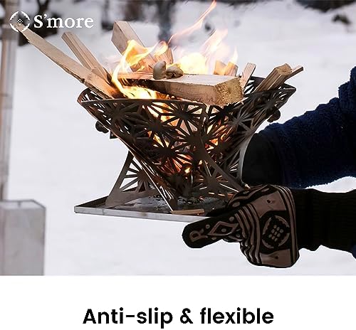 S'more BBQ Gloves Heat Resistant Fireproof Outdoor Grilling Gloves Silicone - Image 4