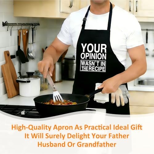 Funny Aprons For Men, Father's Fathers Day Kitchen Gifts For Dad Father Daddy - Image 6