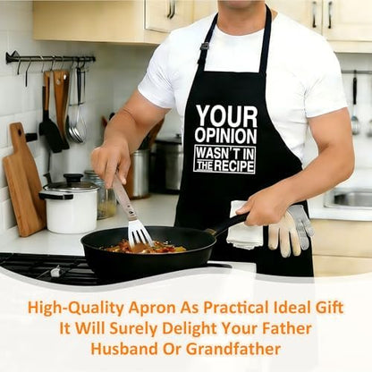 Funny Aprons For Men, Father's Fathers Day Kitchen Gifts For Dad Father Daddy - Image 6