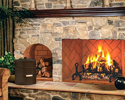 Plow & Hearth 3 Gallon Black Large Ash Bucket - Image 5