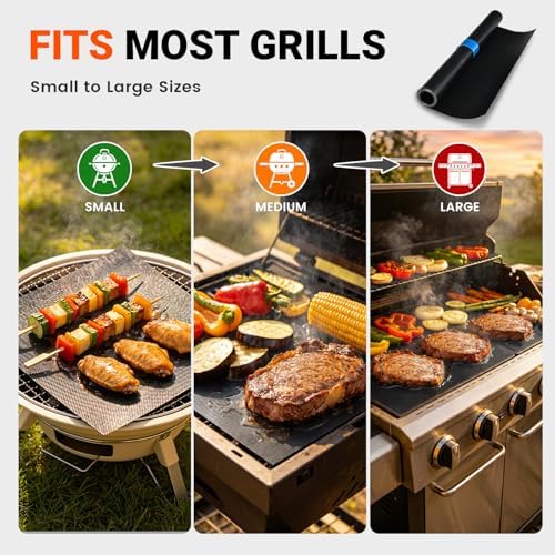 Grill Mats Roll with Cutter, Grill Mat - Image 4