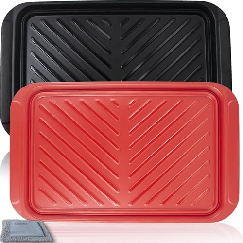 Czlizdyt Grilling Prep and Serving Tray, Dishwasher-Safe, 2-pcs Set by CZLIADYT