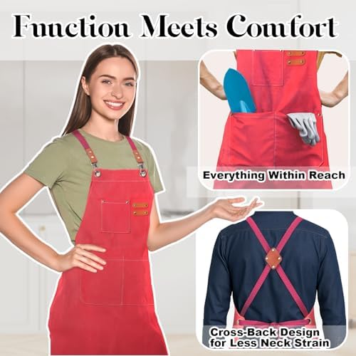 Chef Cotton Canvas Apron for Men Women - Image 2