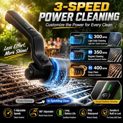 Electric Grill Brush, Upgraded Grill Brush Bristle Free - Image 3