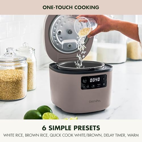 GreenPan Advanced Rice Cooker, 4-Cups Uncooked/8-Cups Cooked - Image 3
