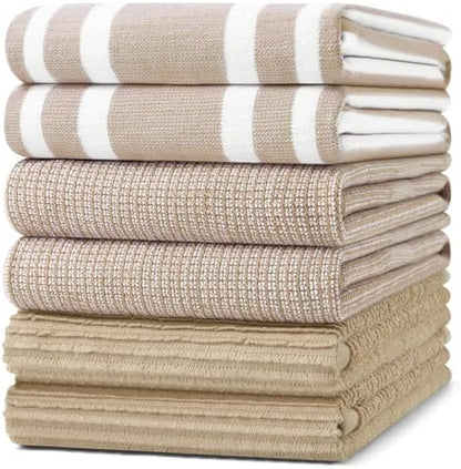 Homaxy Cotton 380 GSM Premium Kitchen Towels, 6 Pack by Homaxy