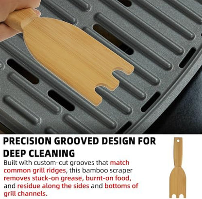 TonGass Bamboo Grill Scraper Cleaning Tool Fit - Image 3