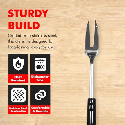 Chef Craft Select Meat Cooking Fork, 12 inch, Stainless Steel - Image 2
