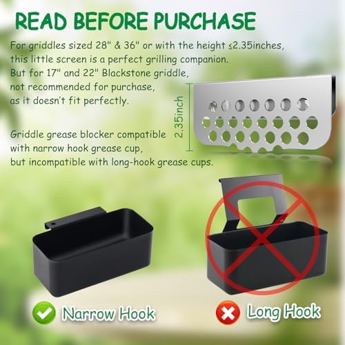 Grilling Grease Gate Blocker for Blackstone Griddle Accessories - Image 2