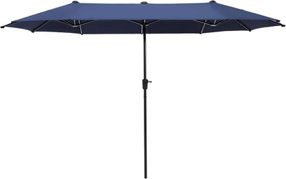 13 ft Large Double-Sided Patio Umbrella, Outdoor Umbrella, Market Umbrella by HERASPALACE