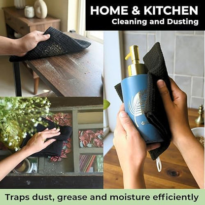 Black Cotton Cleaning Rags For Housekeeping - Image 6
